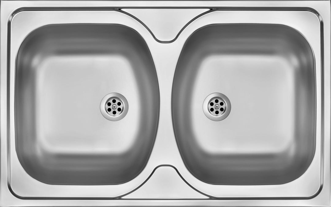 Tango Chiuvetă de bucătărie cu două compartimente fără scurgere decor ZM5_3200 Deante