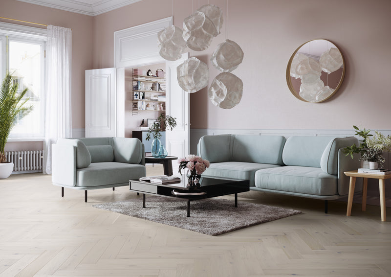 Parchet Stratificat Herringbone Stejar Cappuccino 110, Barlinek Pure Classico