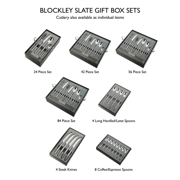 Set 84 Tacâmuri Blockley Slate Bright, Robert Welch