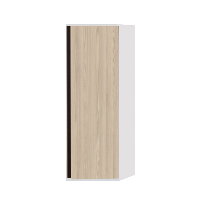 Dulap înalt suspendat alb 1 ușă lemn natur 45x130cm Pandora, Kolpasan