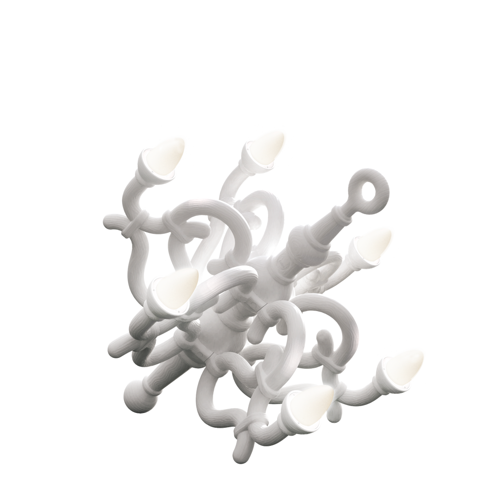 Candelabru Fallen M White, Qeeboo
