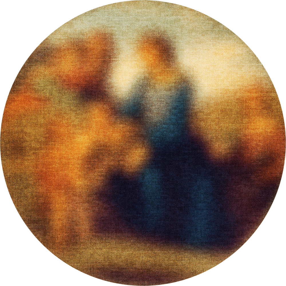 Covor Blur Rotund, Qeeboo