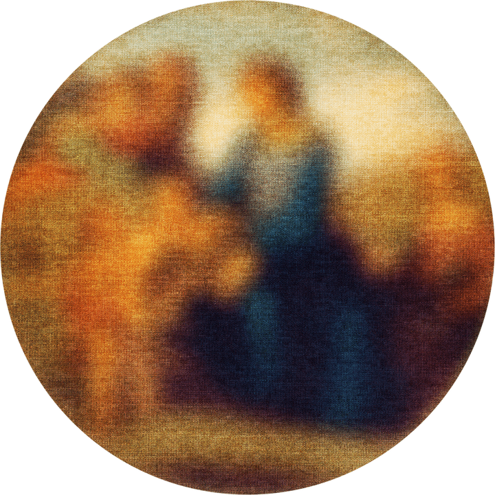 Covor Blur Rotund, Qeeboo