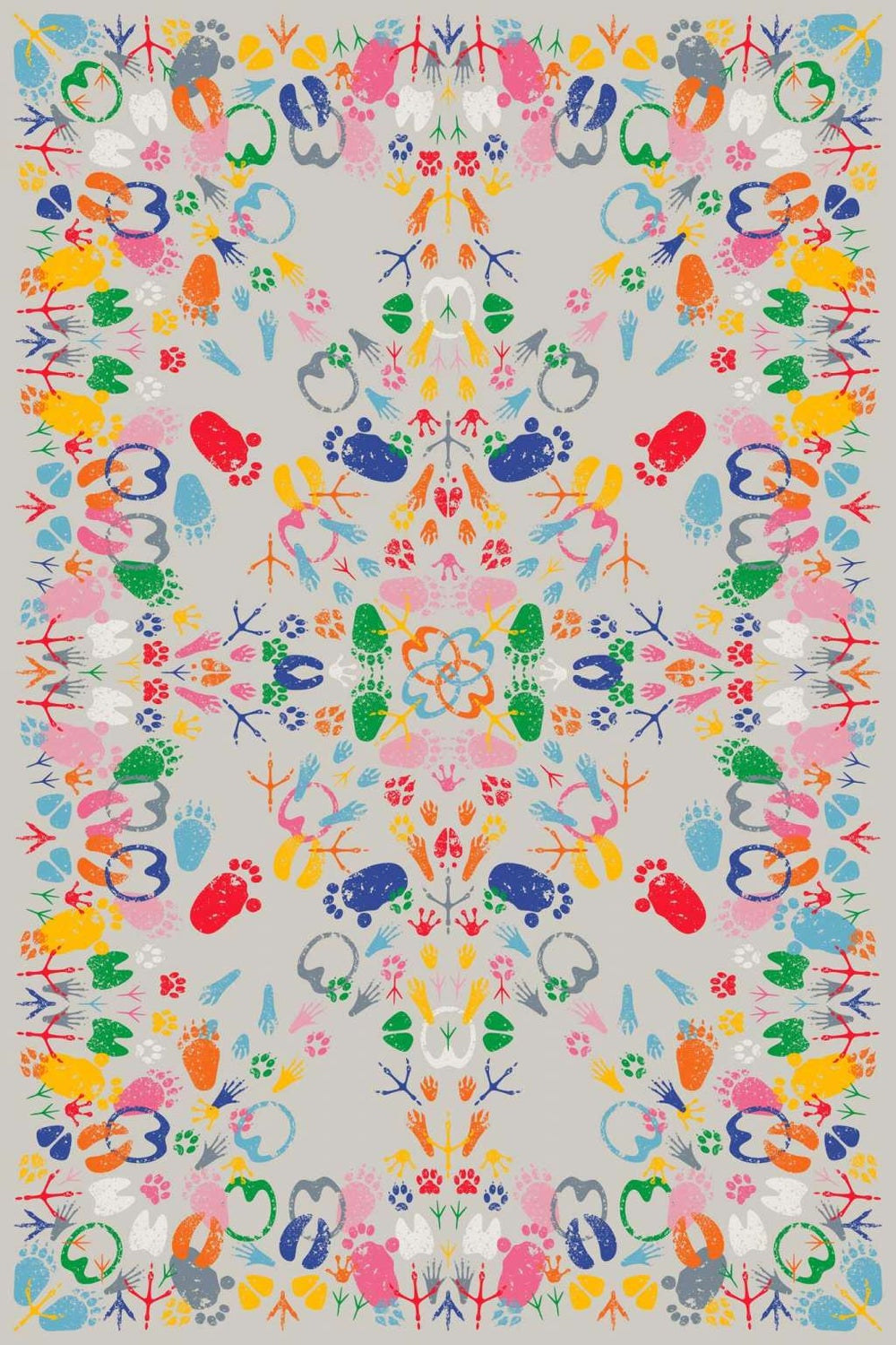 Covor Let's Dance Animal Traces Light, Qeeboo