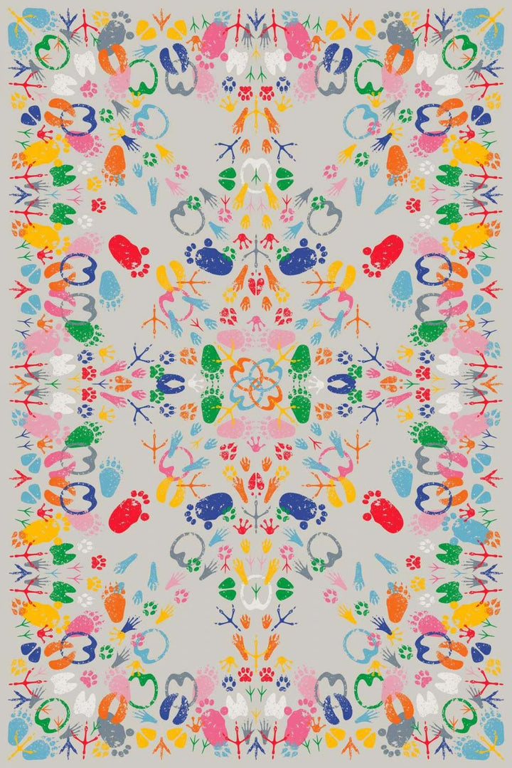 Covor Let's Dance Animal Traces Light, Qeeboo