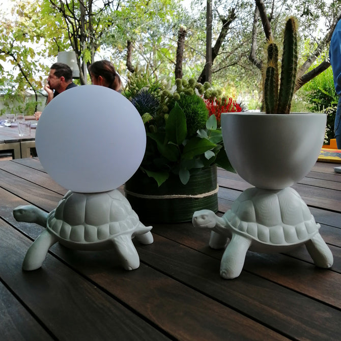Lampă Turtle Carry Dove Grey, Qeeboo