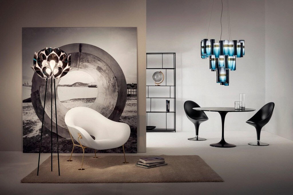 Lampadar Flora Silver, Slamp