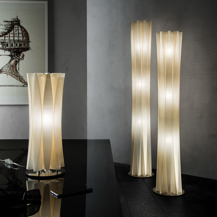 Lampă de podea Bach XL Gold, Slamp