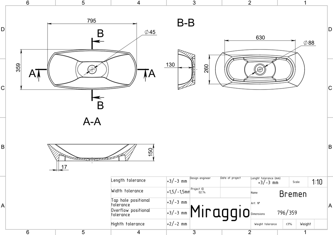 Lavoar pe blat Bremen, Miraggio