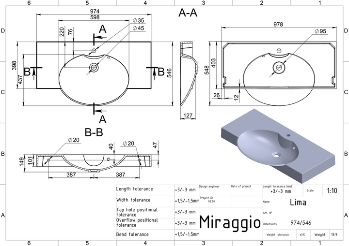 Lavoar pe blat Lima, Miraggio