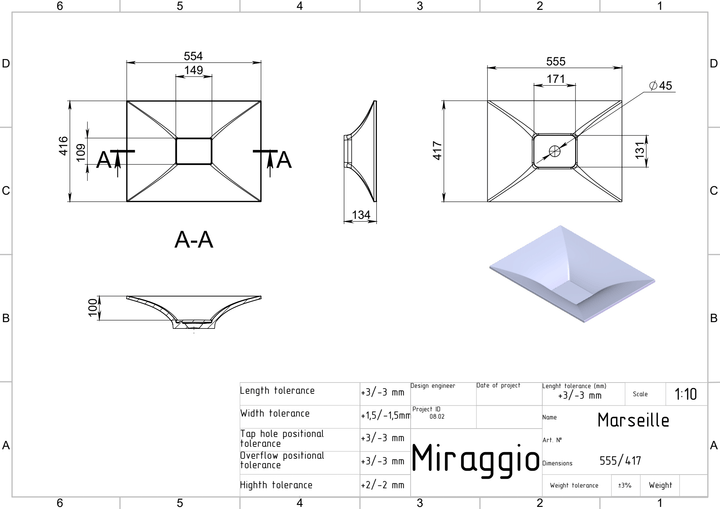 Lavoar pe blat Marseille, Miraggio