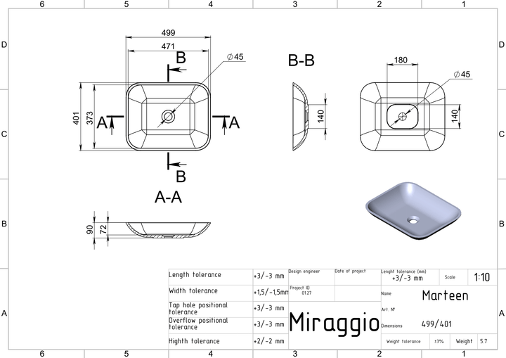 Lavoar pe blat Marteen, Miraggio