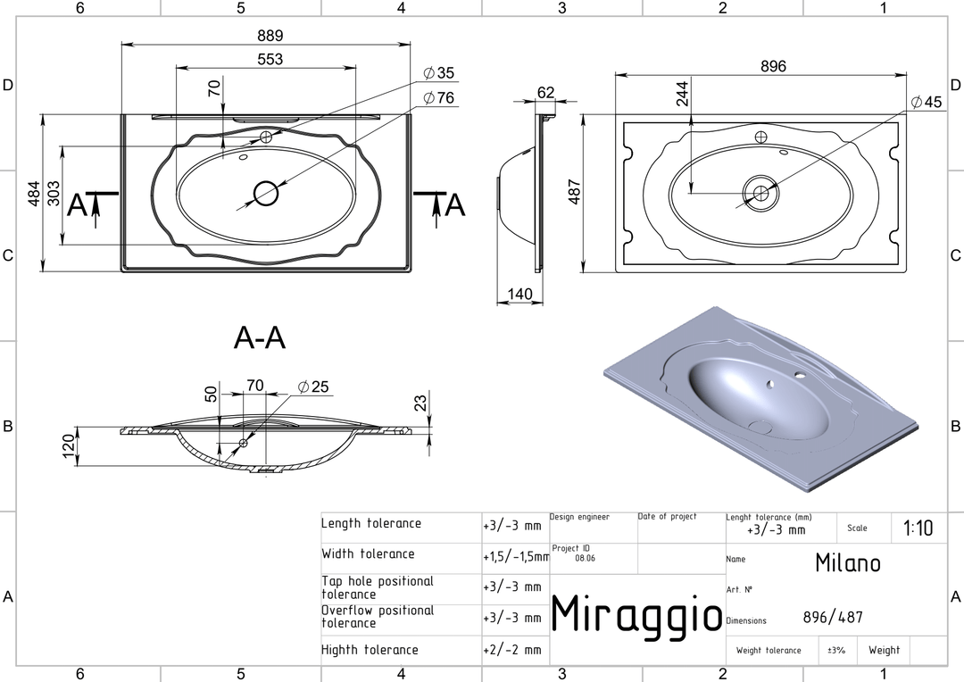 Lavoar pe blat Milano, Miraggio