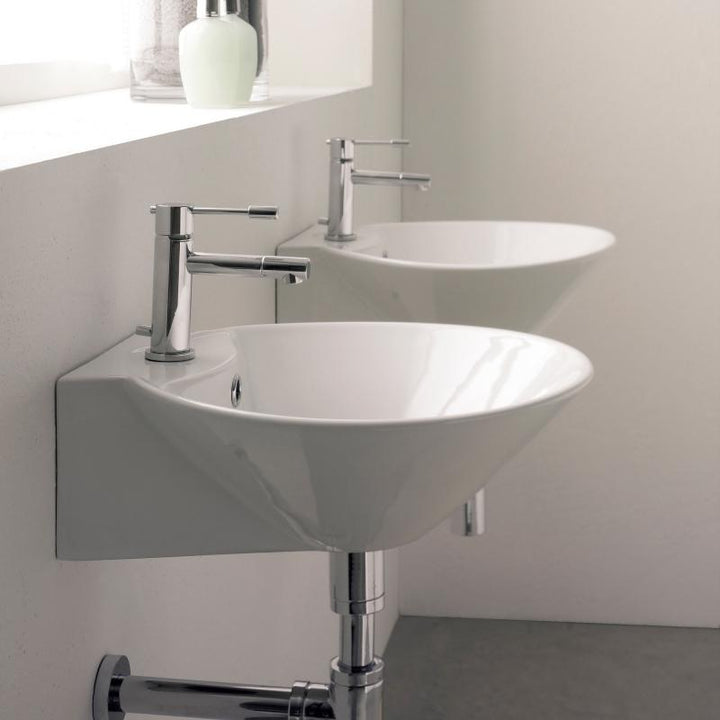 Lavoar pe blat/suspendat 42x43cm Cono R 8010/R Thin-Line, Scarabeo