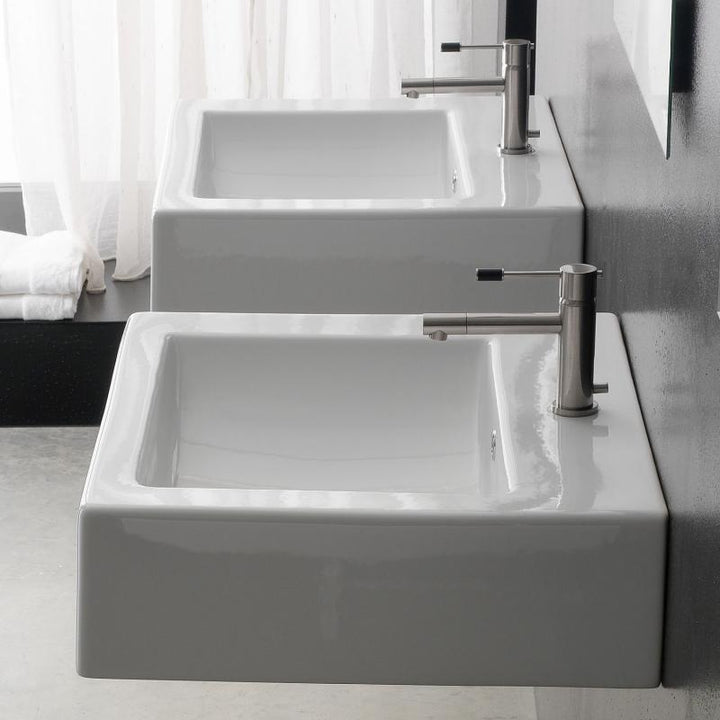Lavoar pe blat/suspendat 60x51cm 8007/B Square, Scarabeo