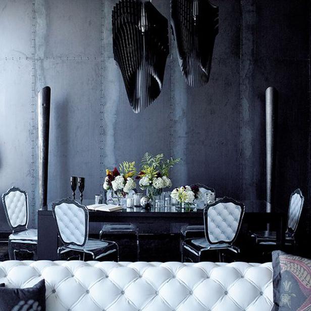 Candelabru Avia XL Black, Slamp