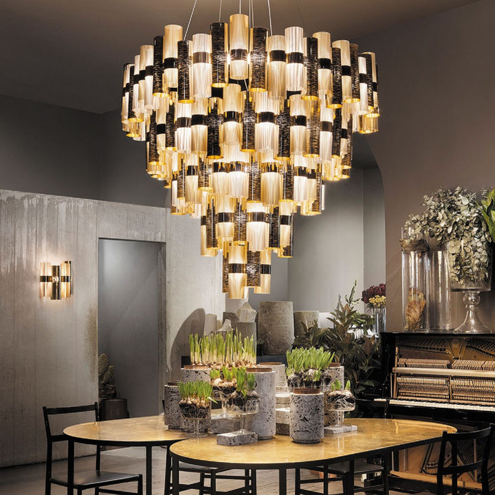 Candelabru La Lollona 5 Suspension Gold, Slamp