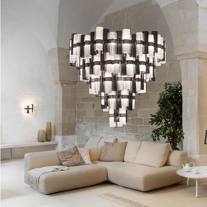Candelabru La Lollona 5 Suspension Pewter, Slamp