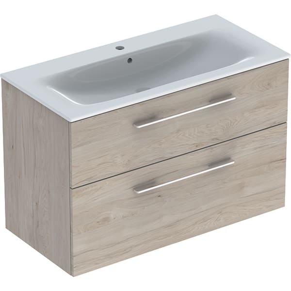 Mobilier Baie Selnova Square 100 cm Nuc + Lavoar GEC501.247.00.1, Geberit