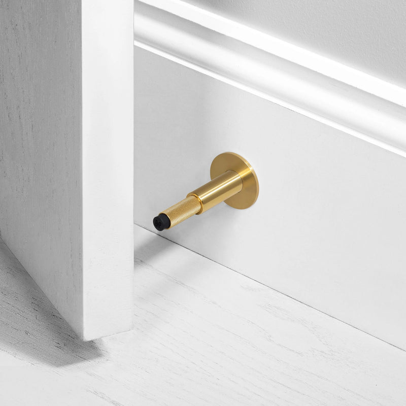 Opritor ușă perete Brass, Buster+Punch