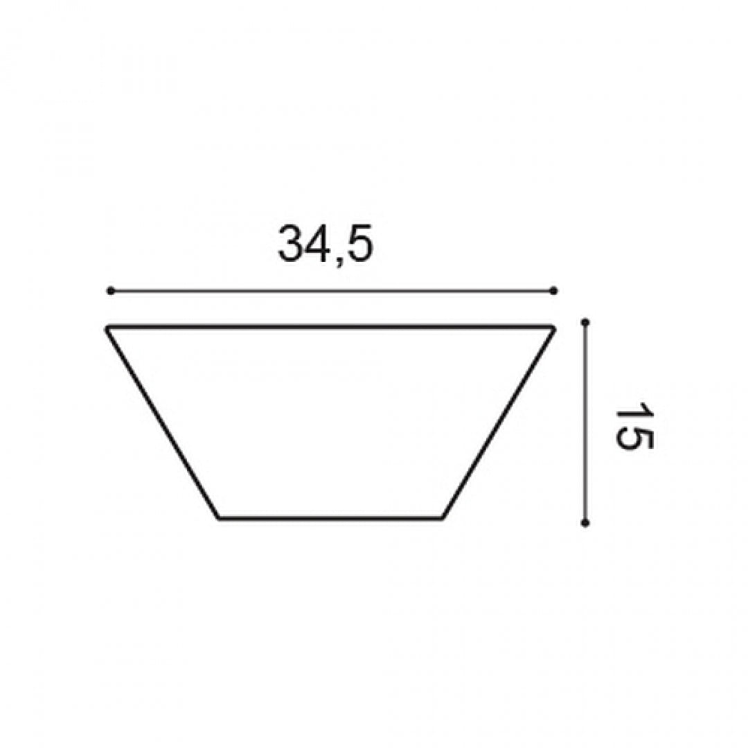 Panou decorativ Trapezium 3D Alb Duropolimer W101, Orac