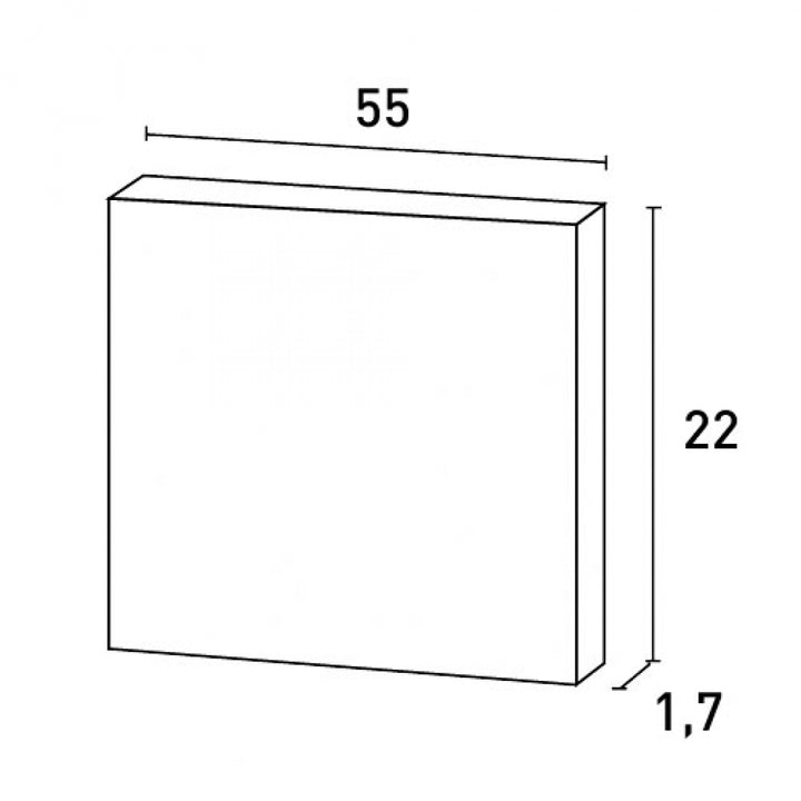 Panou decorativ Alb Duropolimer D504, Orac