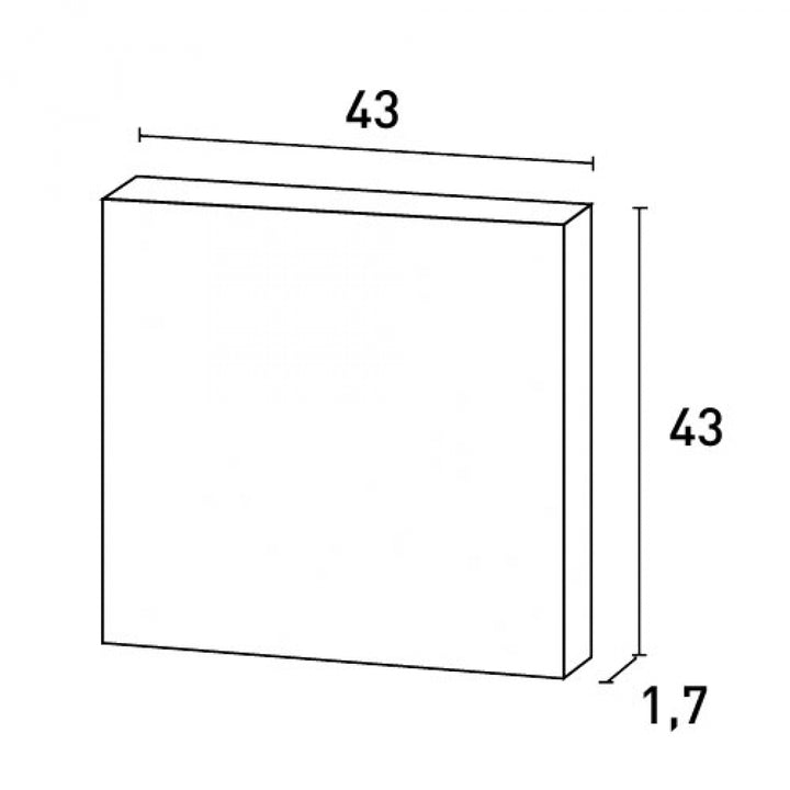 Panou decorativ Alb Duropolimer D506, Orac