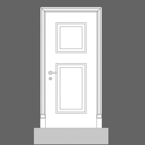 Panou decorativ Alb Duropolimer D507, Orac