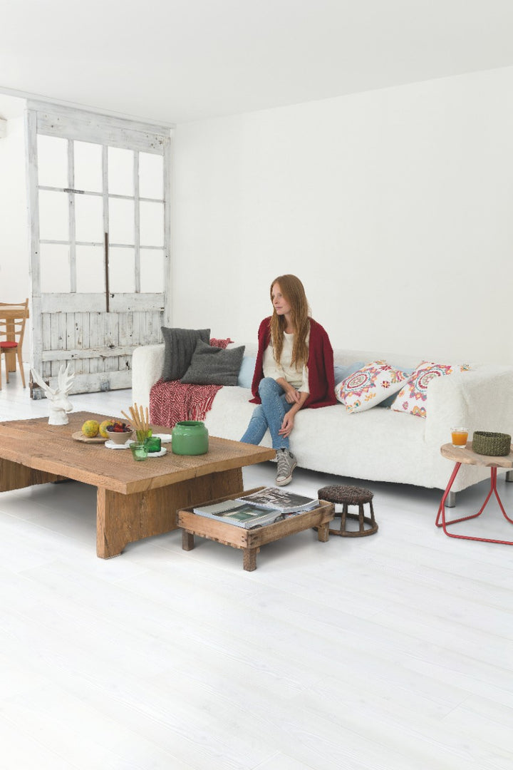 Parchet laminat Impressive Stejar Alb IM1859 8/32 AC4, Quick Step