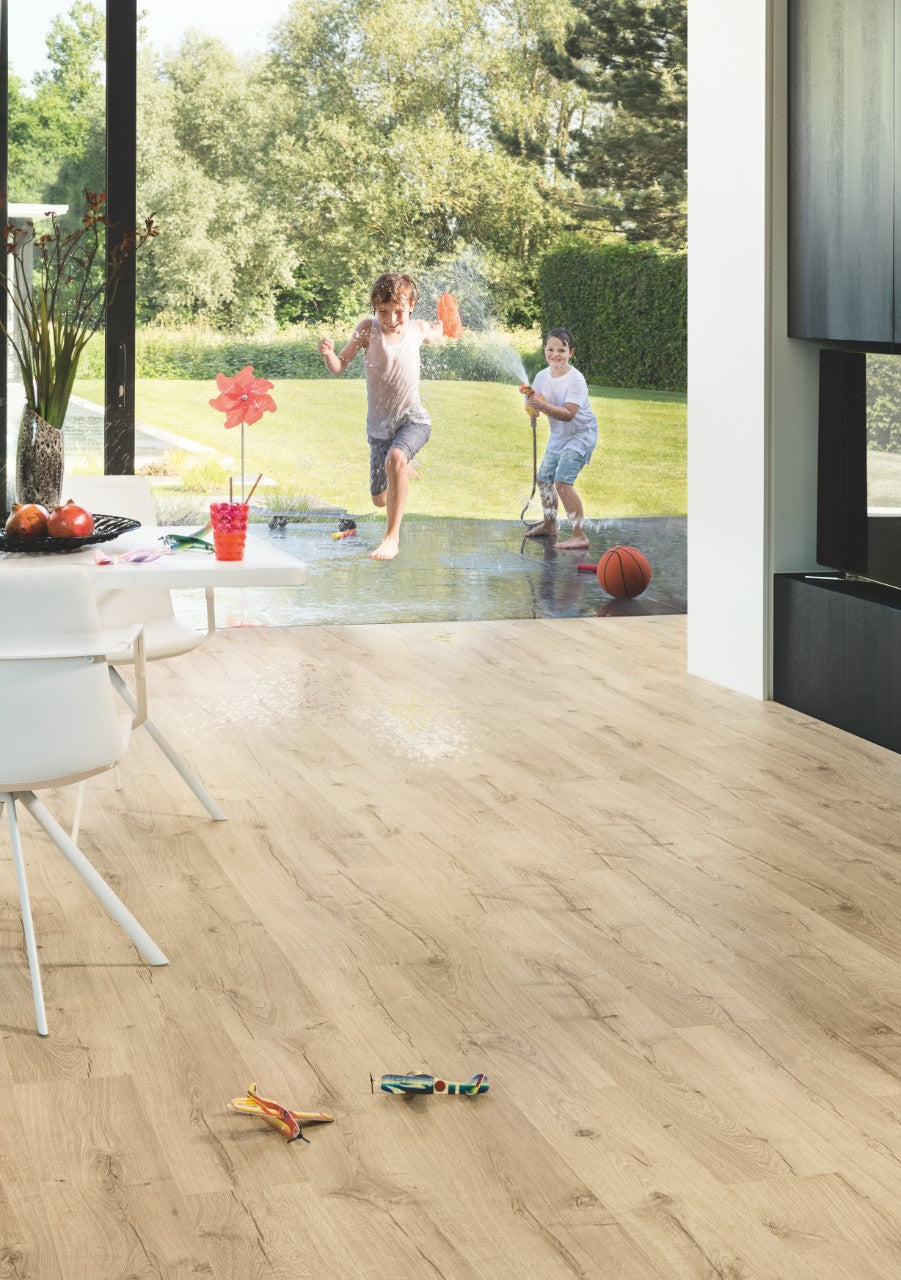 Parchet laminat Impressive Stejar Clasic Bej IM1847 8/32 AC4, Quick Step