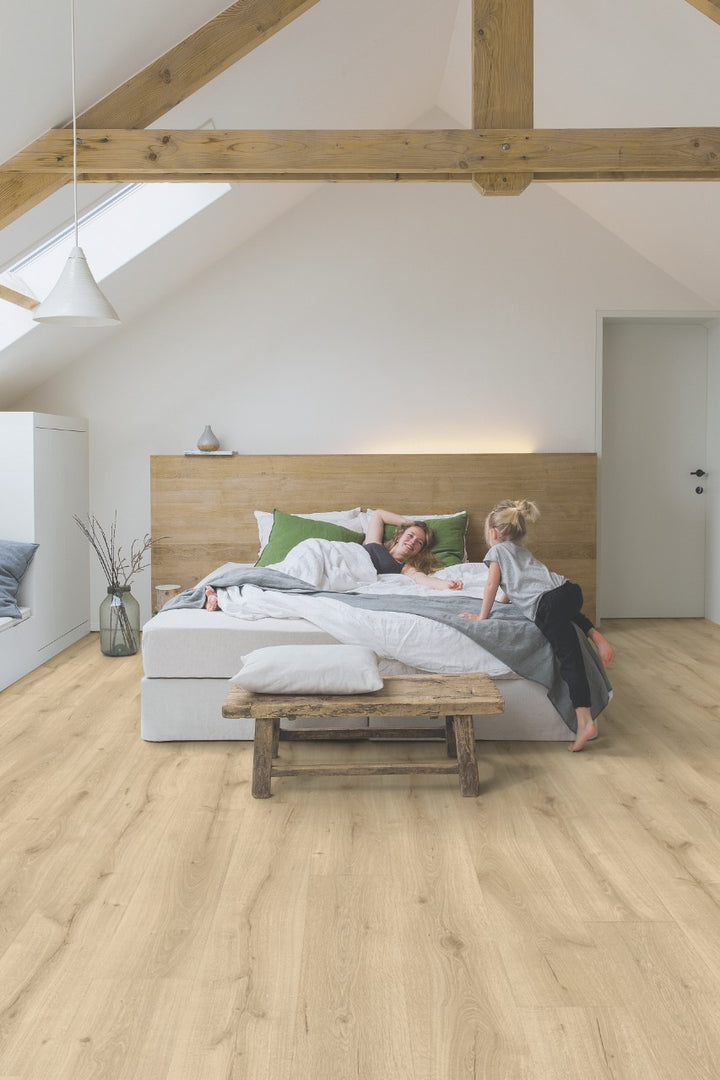 Parchet laminat Majestic Stejar Desert Bej MJ3550 9,5/32 AC4, Quick Step