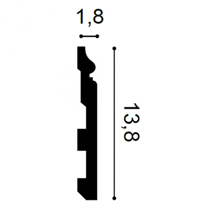 Plintă Albă Duropolimer SX118, Orac