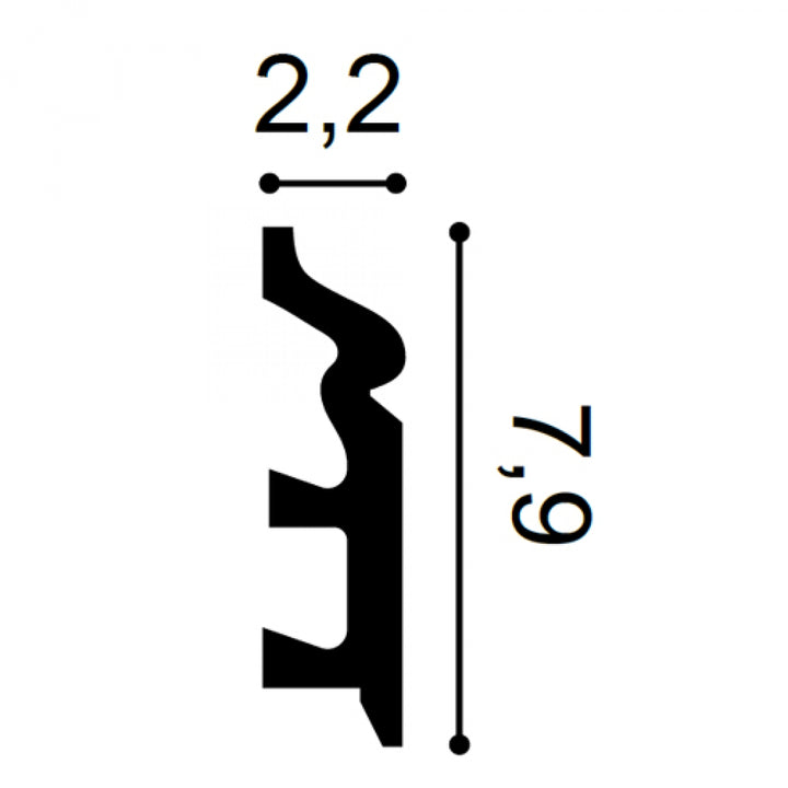 Plintă Albă Duropolimer SX122, Orac