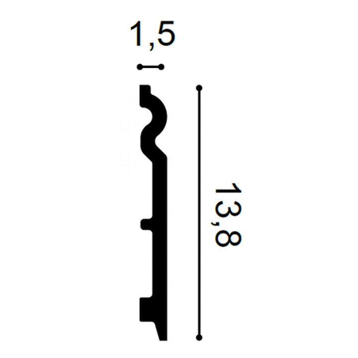 Plintă Albă Duropolimer SX138, Orac