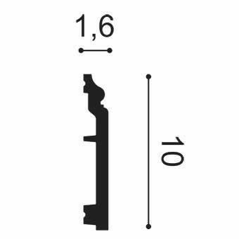 Plintă Duropolimer SX173-RAL9003, Orac