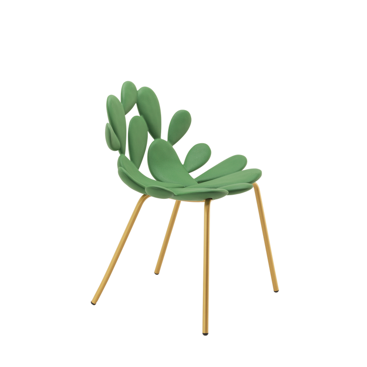 Set 2 Scaune Filicudi Balsam Green - Brass, Qeeboo