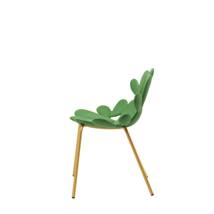 Set 2 Scaune Filicudi Balsam Green - Brass, Qeeboo