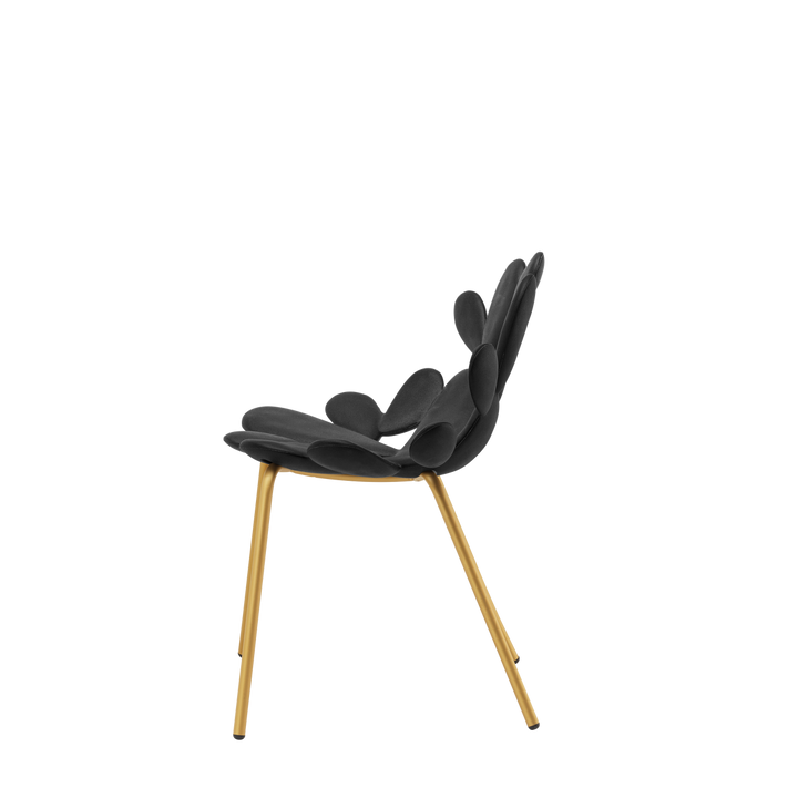 Set 2 Scaune Filicudi Black - Brass, Qeeboo