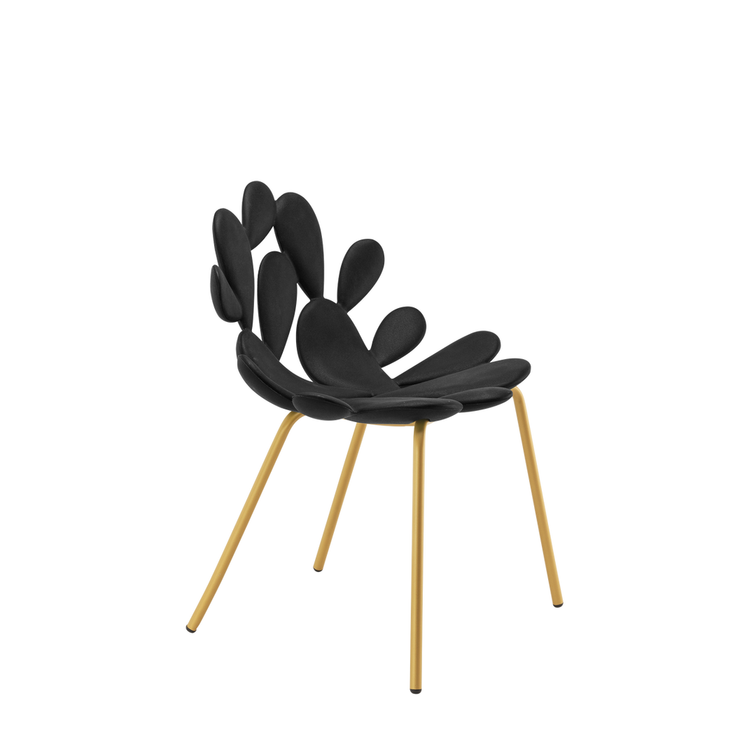 Set 2 Scaune Filicudi Black - Brass, Qeeboo