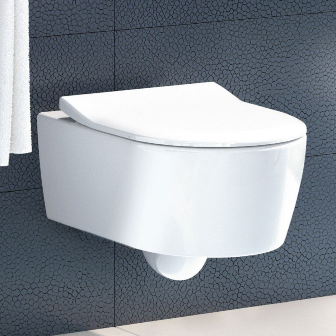 Set vas WC suspendat cu capac 37x53cm Direct Flush Avento, Villeroy & Boch