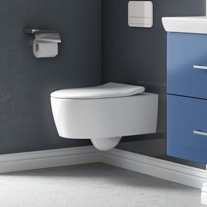 Set vas WC suspendat cu capac 37x53cm Direct Flush Avento, Villeroy & Boch
