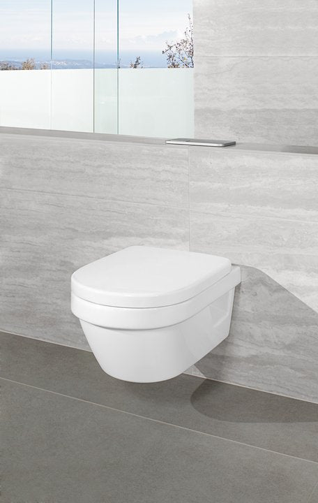 Set vas WC suspendat cu capac 37x53cm Direct Flush Architectura, Villeroy & Boch