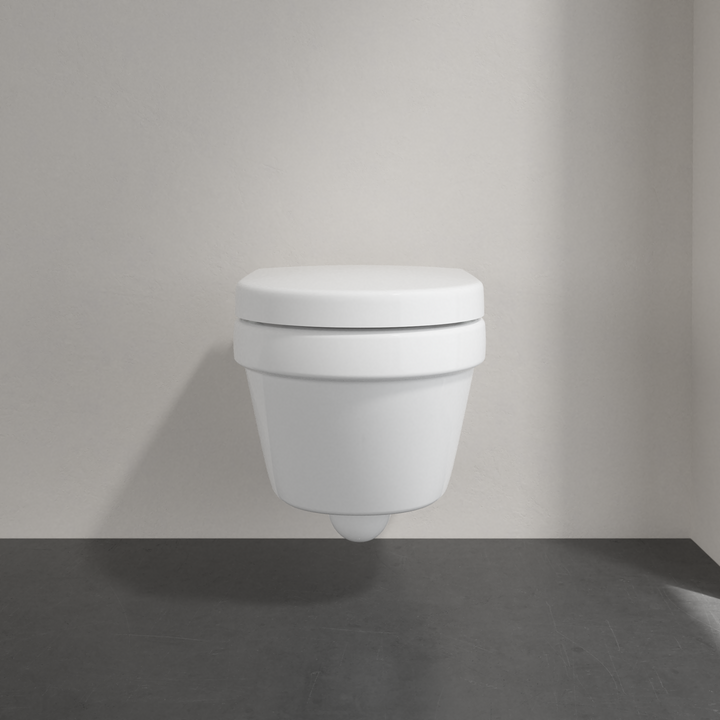 Set vas WC suspendat cu capac 37x53cm Direct Flush Architectura, Villeroy & Boch