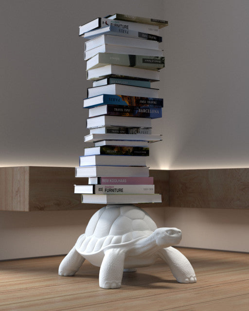 Suport cărți Turtle Carry White, Qeeboo