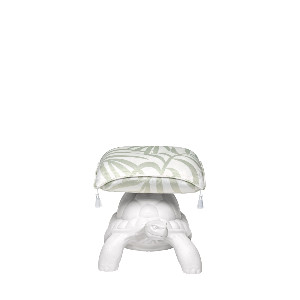 Taburet Turtle Carry White, Qeeboo