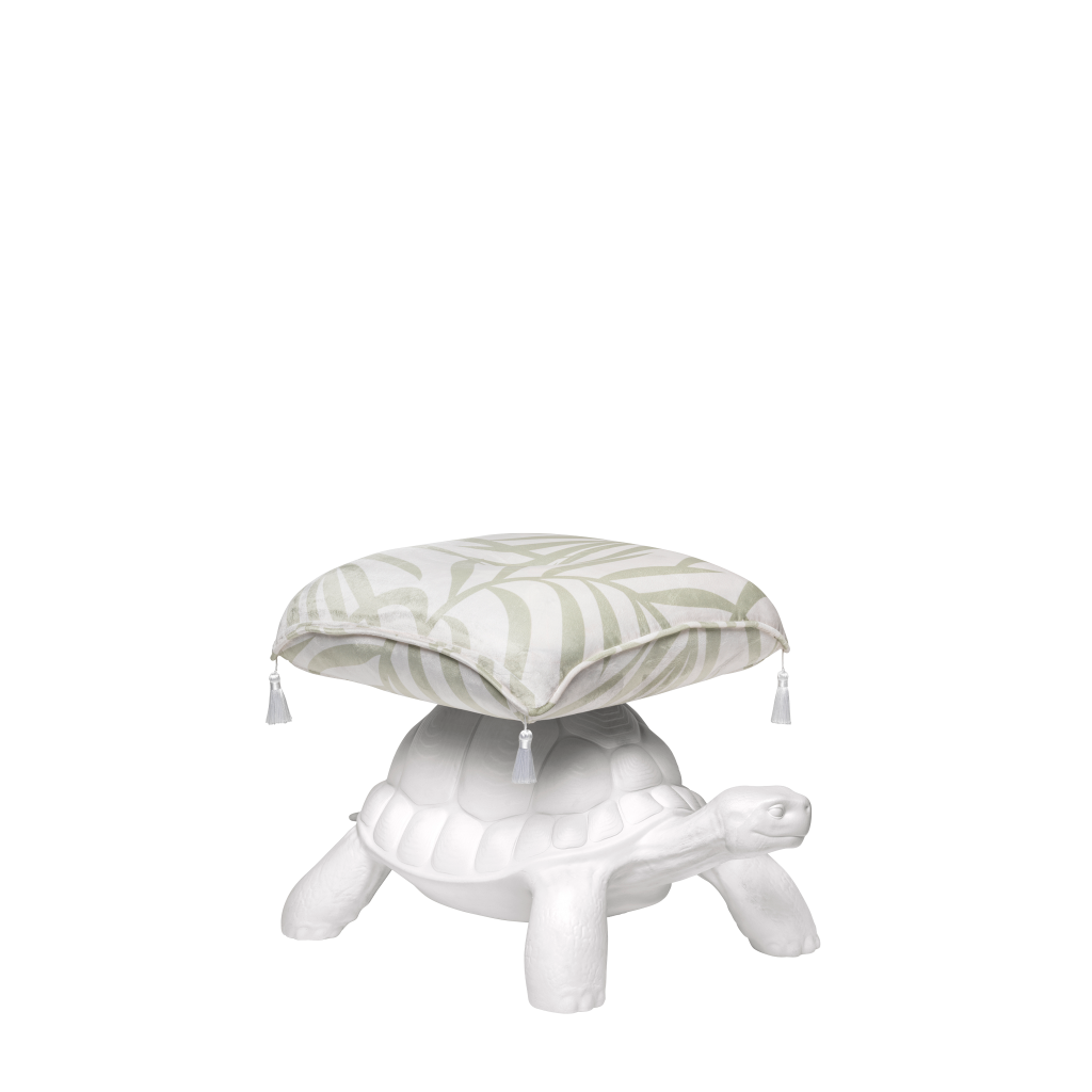 Taburet Turtle Carry White, Qeeboo