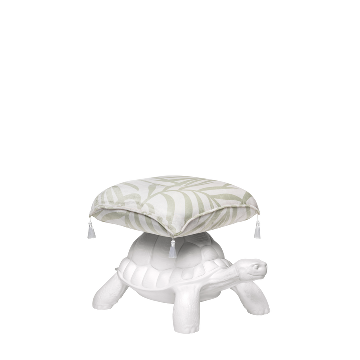 Taburet Turtle Carry White, Qeeboo