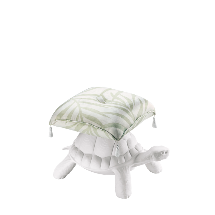 Taburet Turtle Carry White, Qeeboo