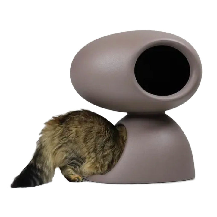 Vizuină pisici Cat Cave Dove Grey, Qeeboo