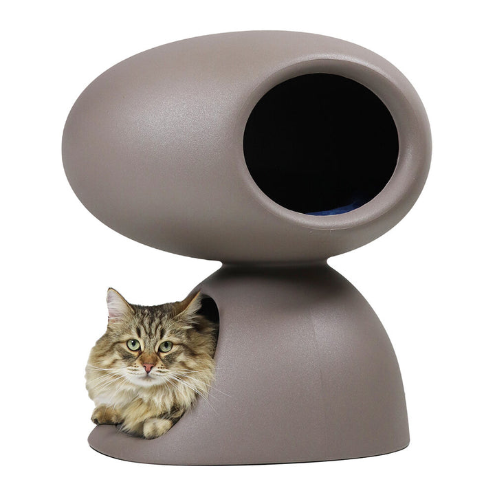 Vizuină pisici Cat Cave Dove Grey, Qeeboo